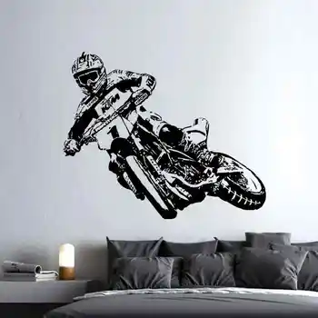 

Off-road Motorcycle Racing Sticker Vehicle Motocross Posters Vinyl Wall Decals Decor Mural Off-road Autocycle Racing Decal