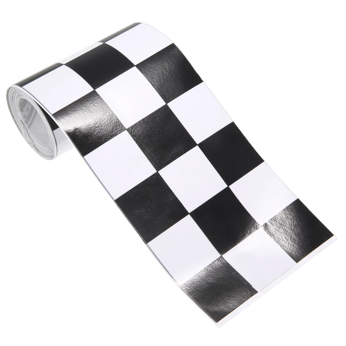 Universal 1pc 275cm Black&White Checkered Vinyl Sticker Tape Car Motorcycle Bikes Helmets Body Tank Decal Auto Racing DIY