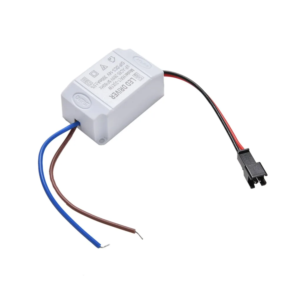 Lighting Electronic Transformer LED Power Supply Driver Adapter 3X1W Simple AC 85V-265V to DC 3-14V 300mA LED Strip Driver