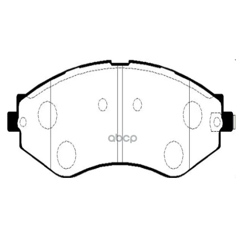 Колодки Тормозные Chevrolet Lacetti/Ravon Gentra Передние Ctr Ckkd12 Ctr арт. CKKD12