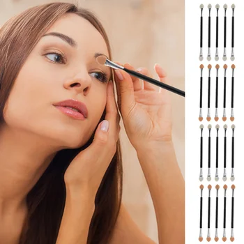 

30 pcs Eye Shadow Applicators Disposable Double-ended Long Handle Professional Eyeshadow Brush Cosmetic Tools Makeup Brush for G