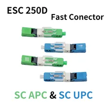 

Free Shipping FTTH ESC250D SC APC and SC UPC Single-Mode Fiber Optic Quick Connector FTTH SM Optic Fast Connector