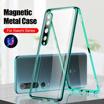 

protector Case for Xiaomi mi 10 phone Case with Camera Lens double-sided glass protection film for Xiaomi 10 pro Magnetic screen