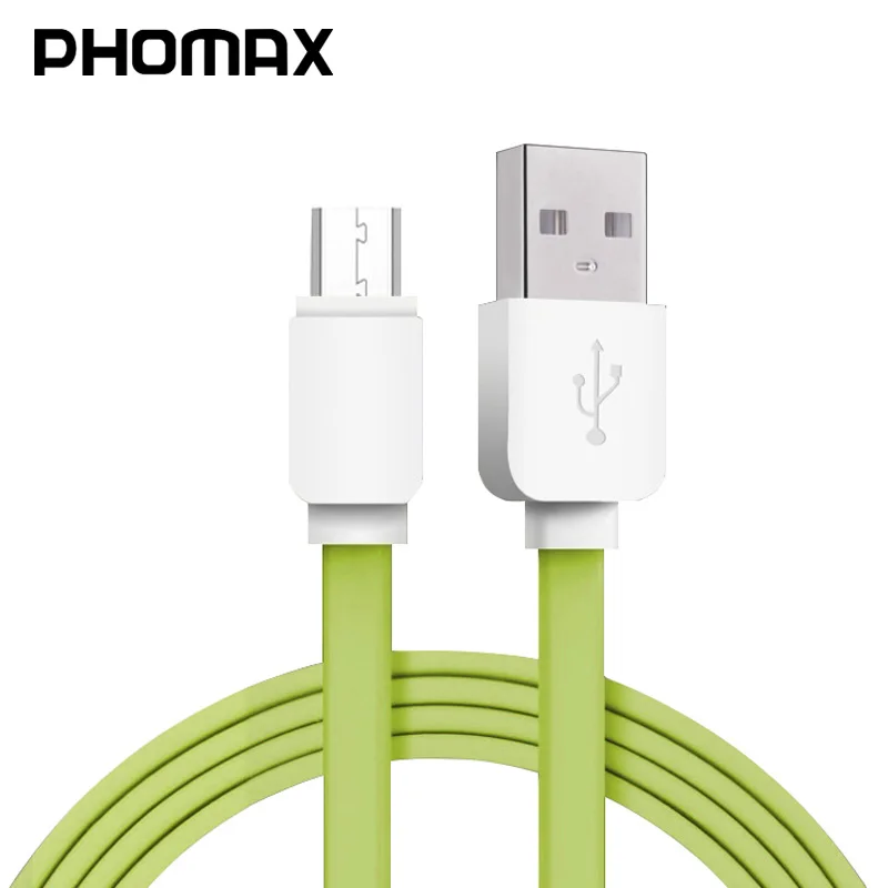 PHOMAX Micro USB 2.4A кабель для передачи данных 100 см Быстрая зарядка XIOAMI SAMSUNG HUAWEI SONY VIVO Redmi