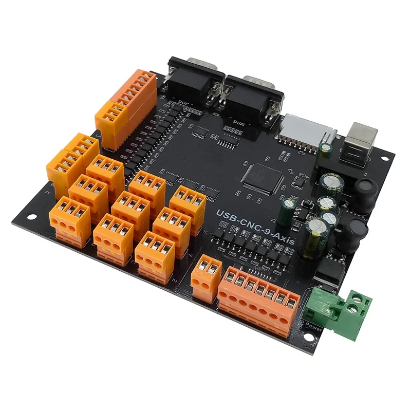 Драйвер платы USB CNC 9 оси шагового двигателя контроллер Breakout плата с MPG интерфейс для гравировального Станка 100 кГц продвижение