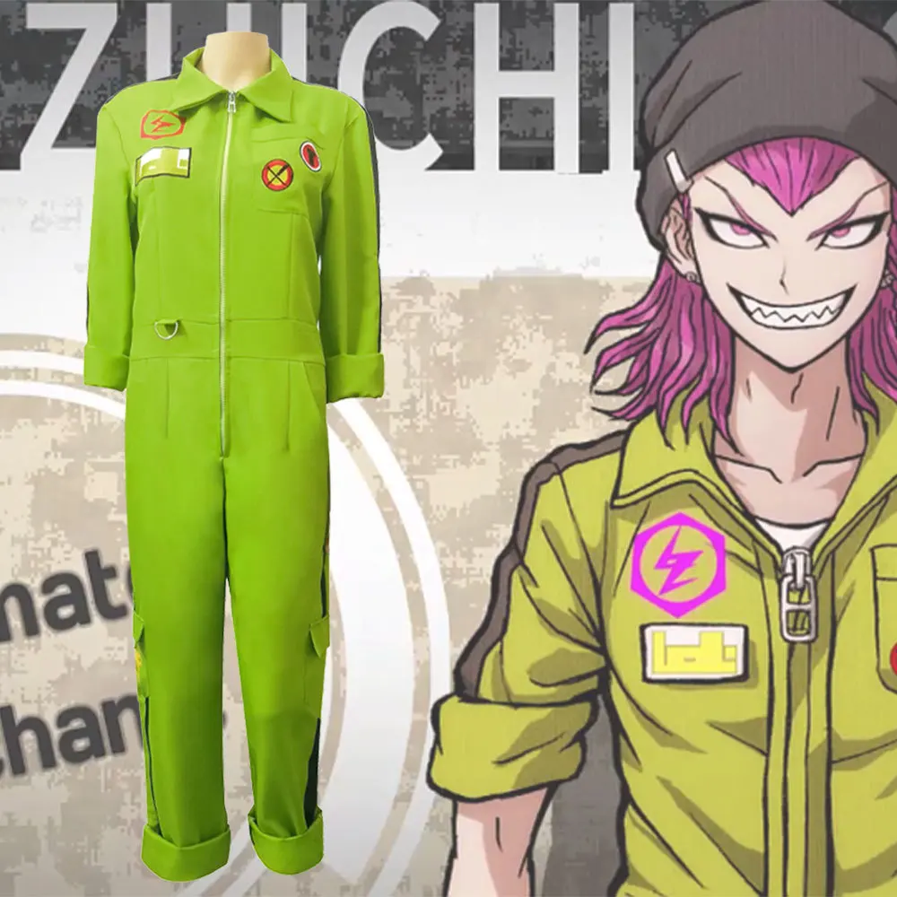 Аниме Косплей супер DanganRonpa Kazuichi Souda костюм мужчины женщины комбинезон Хэллоуин
