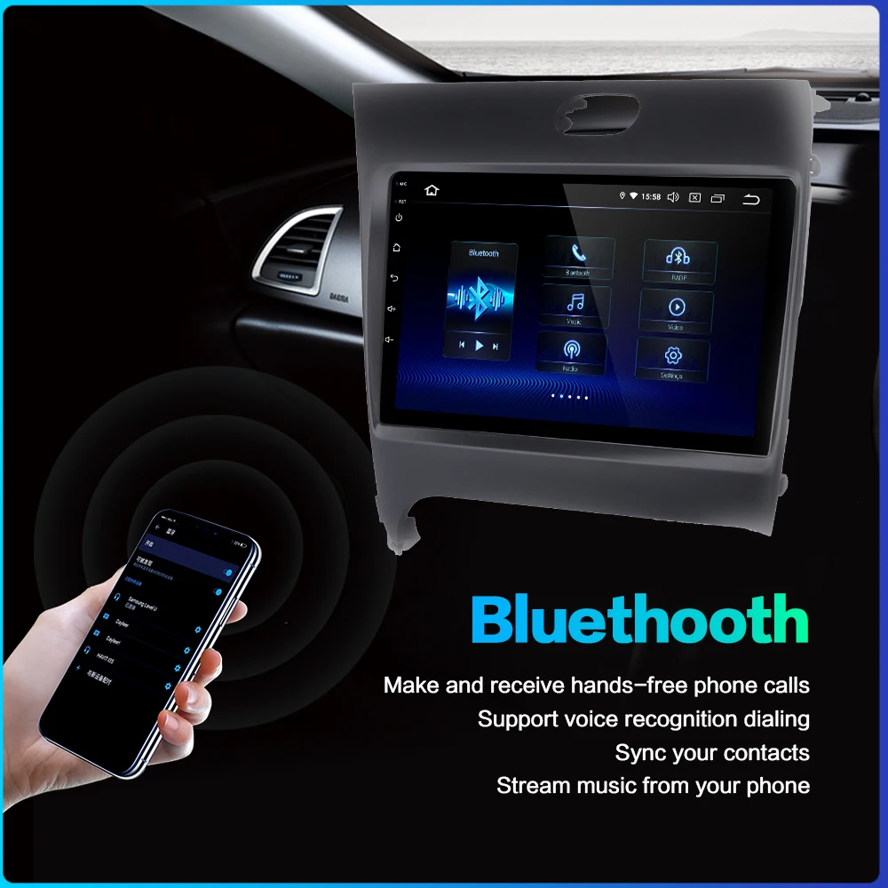 Cheap For KIA K3 2013 2014 2015 Car Radio Carplay Android 9.0 Unite Navigation Carplay Audio HDMI Vehicle GPS Navigator DSP Stereo PC 0