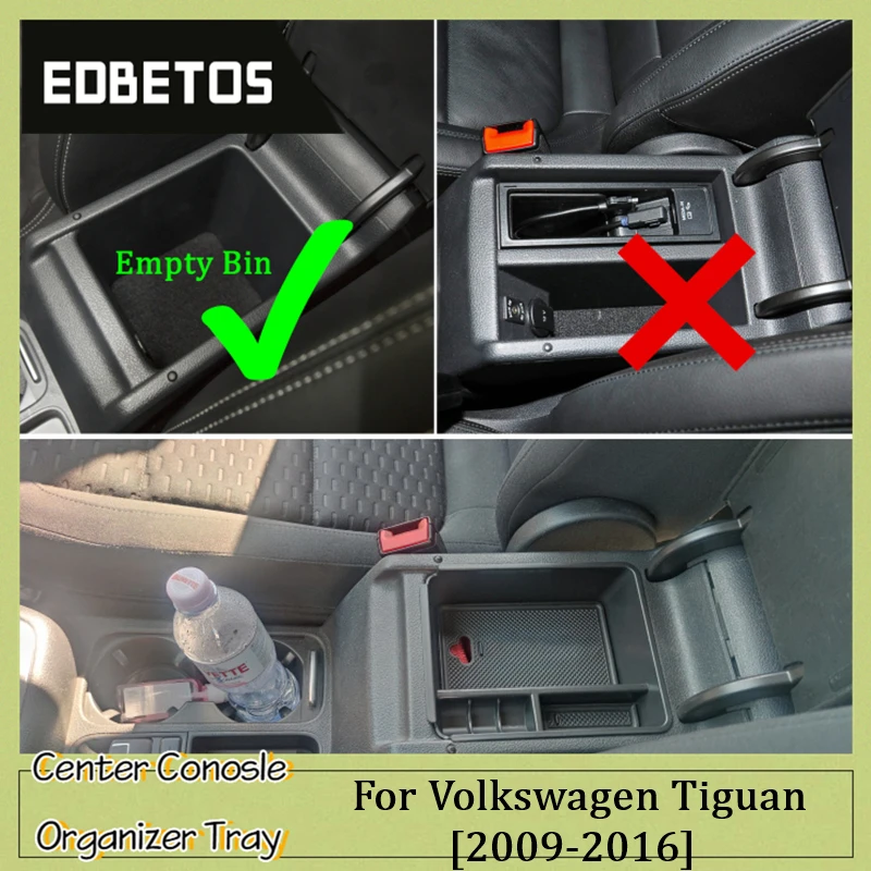  ٰ Tiguan MK1 2009 2010 2011 2012 2013 2014 2015 Ȱ  ̳ Tiguan Center Conosle Organizer Tray