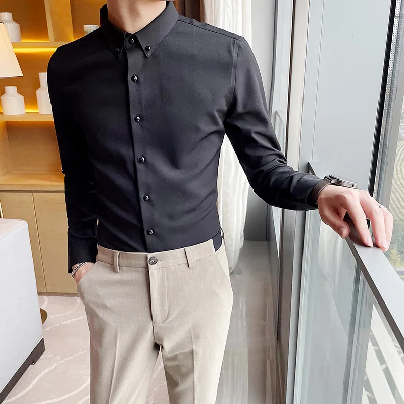 Tuxedo Blouse Homme 5colors - Shirts 