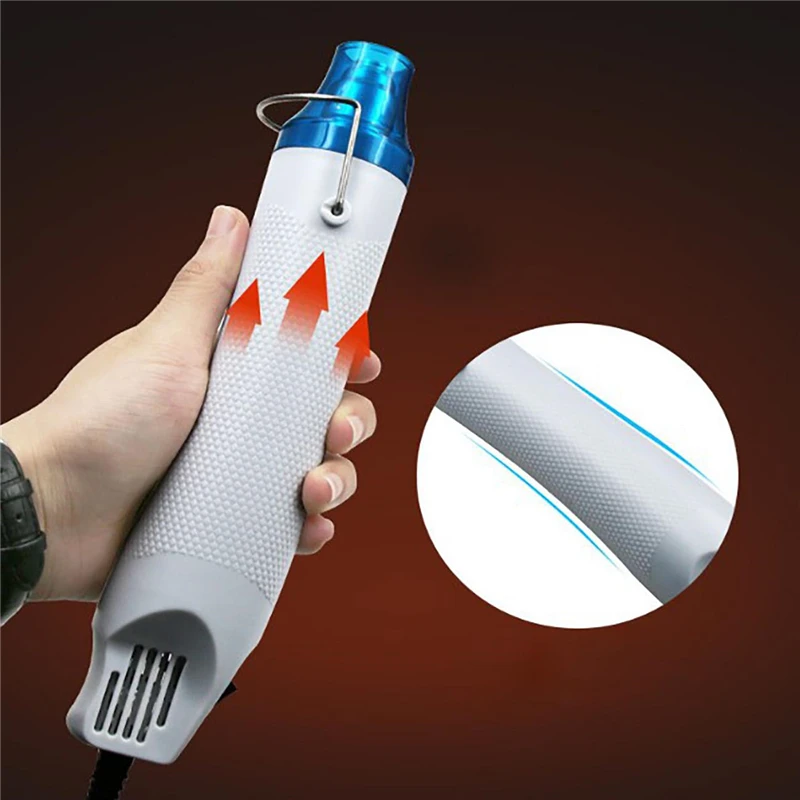 220V DIY Heat Gun Electric Power Tool 300W Phone Repair Tool Hair Dryer Soldering Supporting Seat Shrink Plastic Air Heat Gun