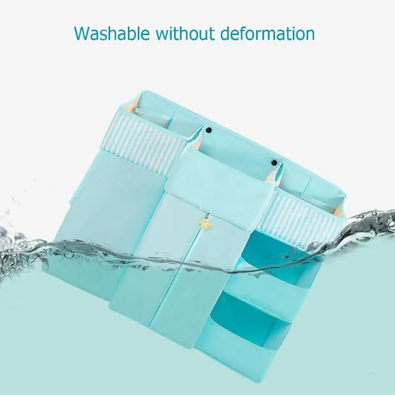 Baby Crib Organizer Bed Hanging Bag Portable Detachable Hollow Board Design Durable Diaper Storage Bedding Supplies