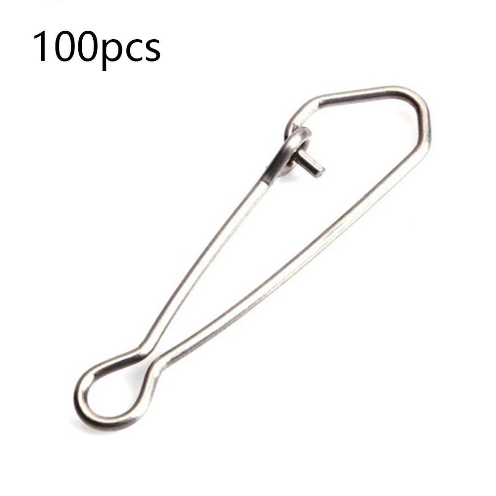 

100pcs Swivel Tackle Bearing Lightweight Carbon Steel Professional Quick Connector Fishing Pin Useful Snap Hook Portable Rolling