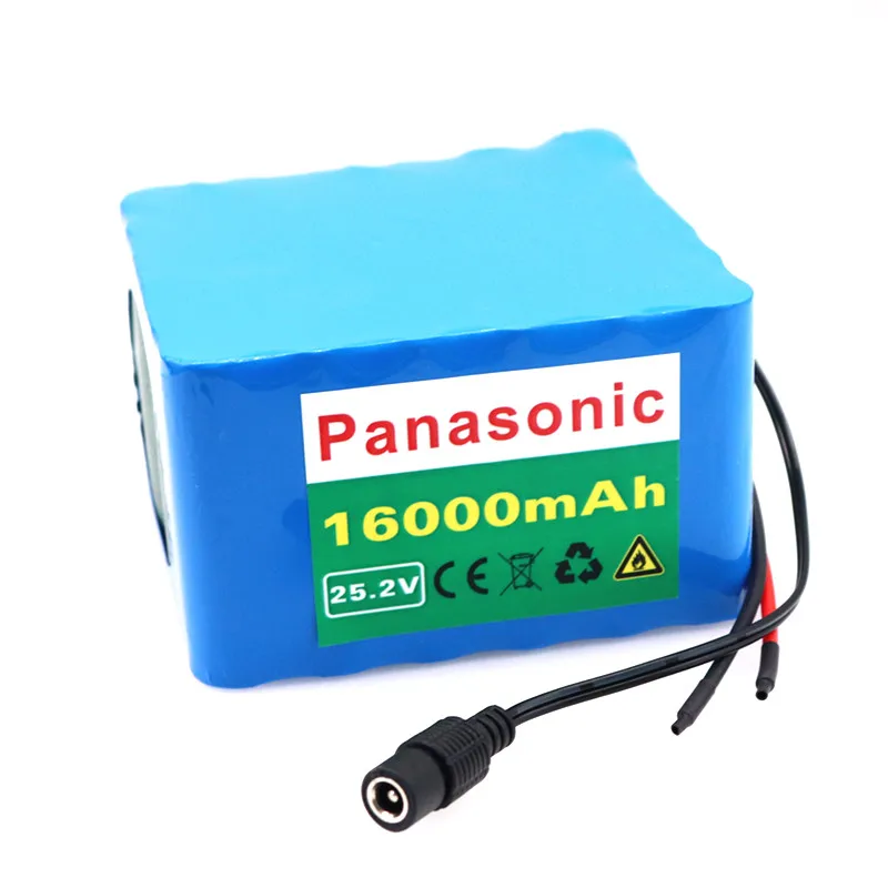 Panasonic 6S6P 24 В 16Ah 20A BMS 500 ватт 25,2 в литиевая батарея электрический мотор велосипед Скутер инвалидная коляска cropper батарея