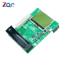12864 display lcd duplo 18650 testador de capacidade da bateria de lítio 4 dígitos led tubo duplo 18650 monitor capacidade da bateria para banco potência