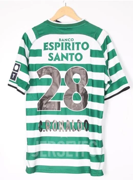 

Retro 02 03 Sporting Lisboa camiseta de los hombres de la moda ropa de sparting Lisboa T camisa shirts S-2XL