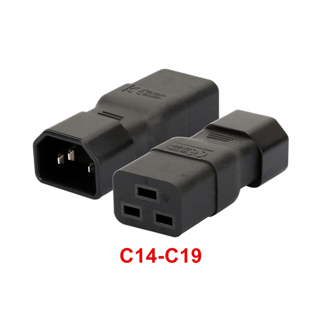 US 1.82 XTXINTE PDU PSU APC UPS IEC C14 Male to C19 Adapter PLUG Computer Room Server Power