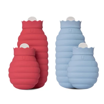 

Portable Silicone Microwave Heating Hot Water Bag Winter Hand Warmer With Textile Cover Cold Ice Water Bags