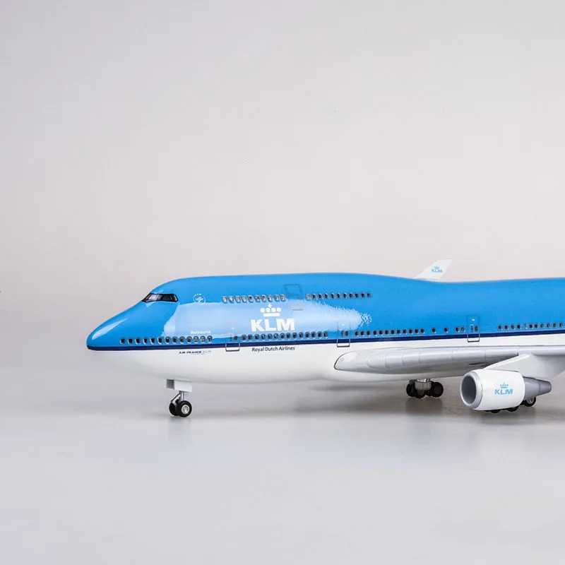 47 см 1/157 масштаб самолет Neitherland модель авиалайнера 747 Boeing B747 KLM королевский синий белый голландская авиакомпания Коллекционная высокое качество