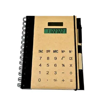 

A5 A6 A7 Spiral Notebooks Kraft Traveler Diary Memo Pads Solar Calculator Notepad With Pen Business bullet journal Planner 2020