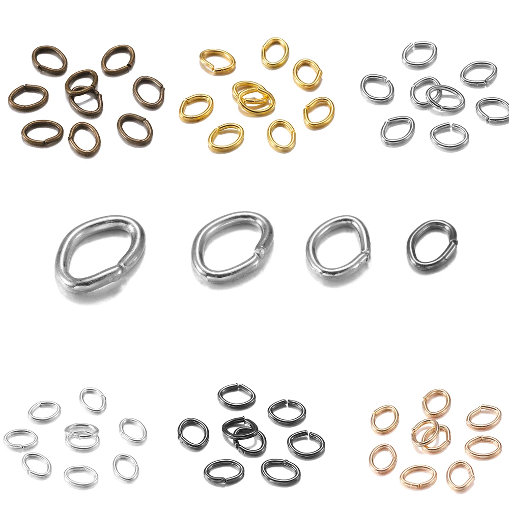 5mm 150 pcs Gold Plated Jump Rings Jewelry Findings Open Split Earring Necklace