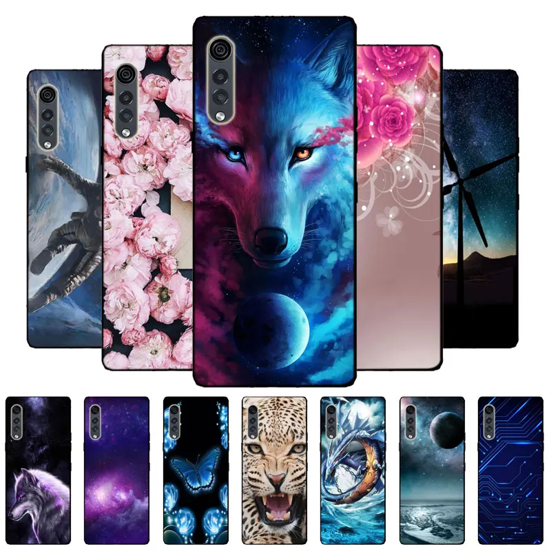 Per Lg Velvet Case Black Bumper Silicone Tpu Cover Morbida Per Telefono Per Lg Velvet 5G Lm-G900 Case Cartoon Funda Per Lg Velvet Case