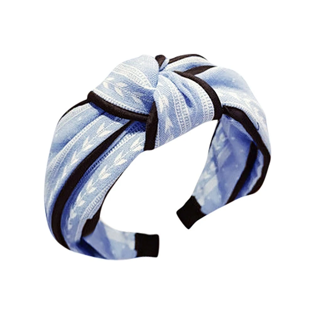 New Arrival Hair Knotted Top Knot Hair Bow Headband Elastic Hairband Hair Accessories Women Flower Hair Band Girls 1111