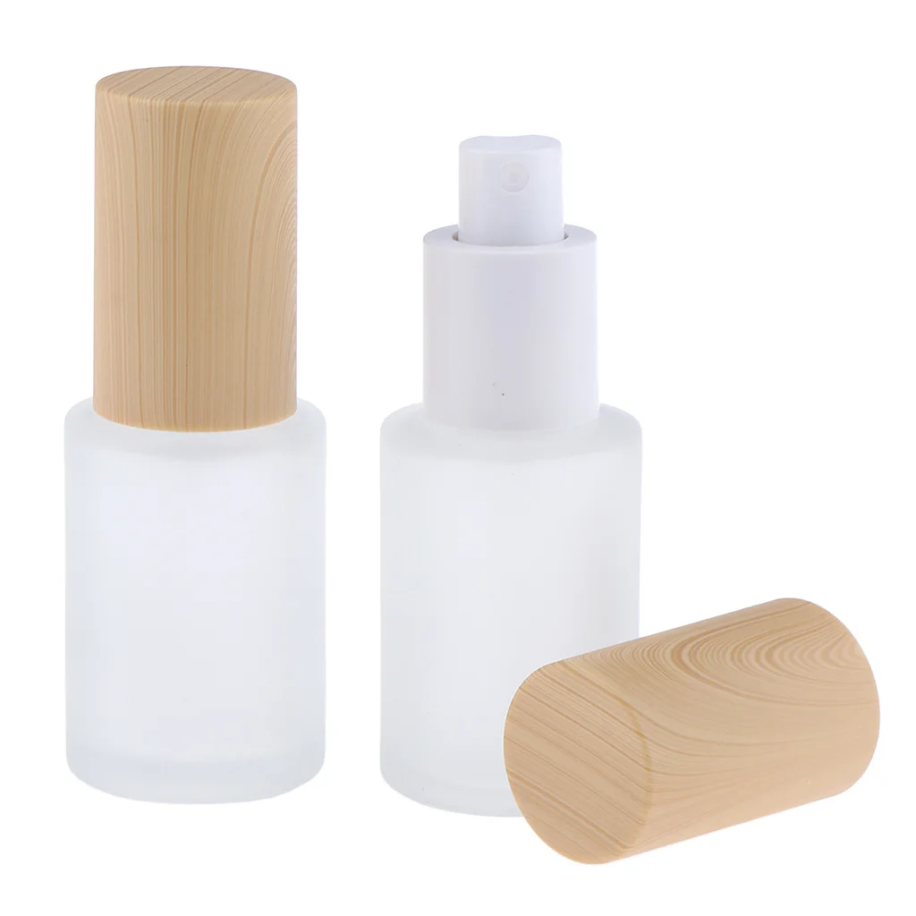 2 Pieces Empty Makeup Perfume Fine Mist Spray Glass Bottles Refillable Atomizer Pump Sprayer Container, 30/40/60/80/100/120ml