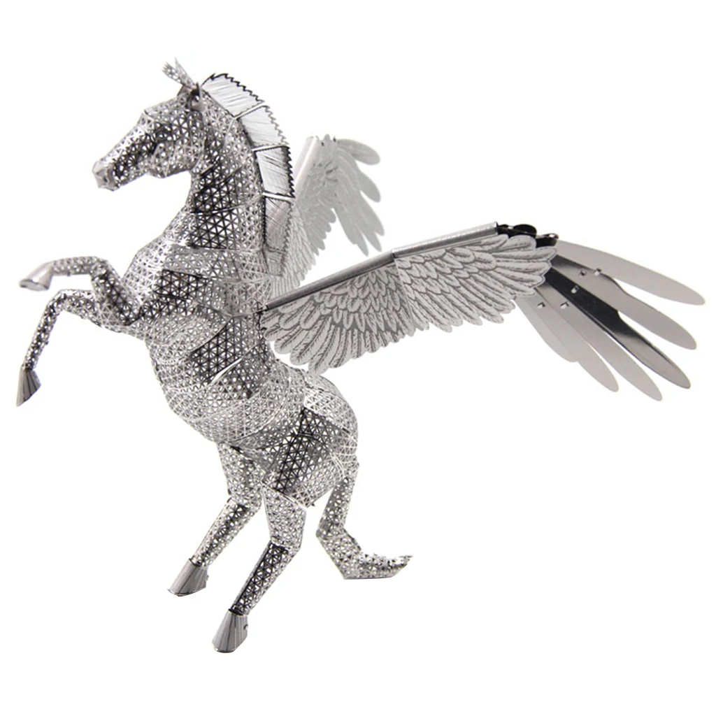 3D Metal Art Craft Model Build Puzzle Kits Home/Table Decoration B-day Gift - Pegasus