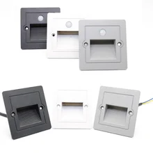 86-тип светодиодный Открытый Отдых бутылка для воды-доказательство движения PIR Сенсор дорожный стоп-сигнала шаг Светильник Коридор алюминиевый человеческого тела индукционные лестница лампа