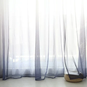 

2020 Modern Gradient Color Window Tulle Curtains For Living Room Bedroom Curtains Hotel Decoration Window Screen Curtains