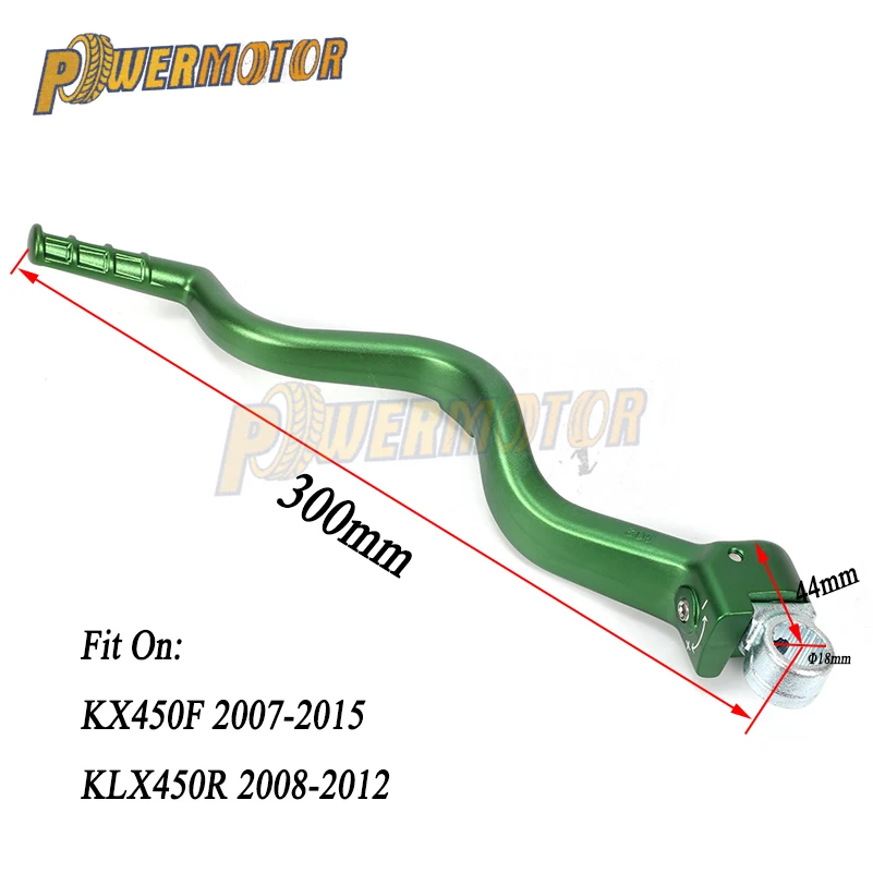 Мотоцикл кованый пусковой рычаг стартера для KX450F 2007- KLX450R 2008-2012 Педальный рычаг для мотокросса Dirt Bike Off Road