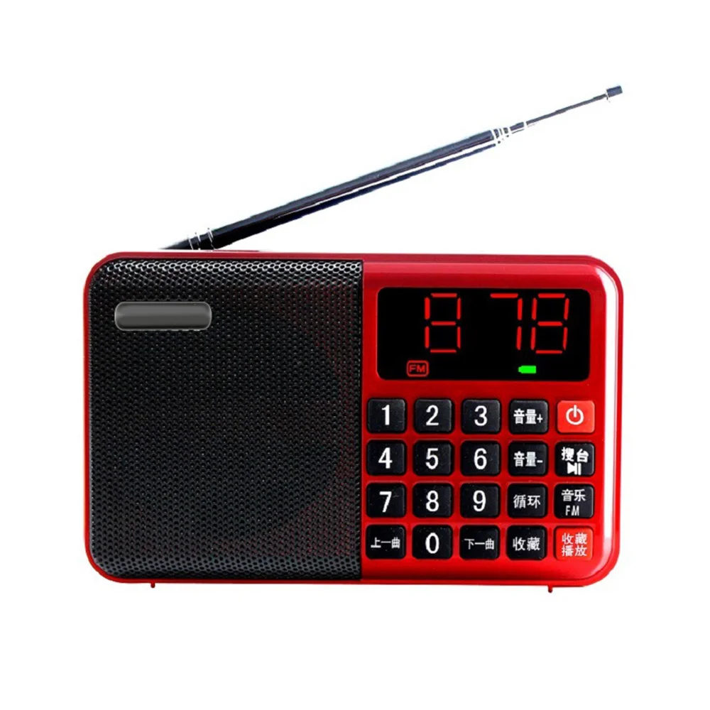 Портативная карта Mp3 радио мини FM Bluetooth портативный динамик MP3 TF USB музыкальный