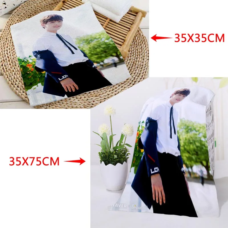 35x35 см, 35x75 см полотенца на заказ KPOP SF9 печатные квадратные полотенца микрофибра Абсорбирующая сушка банные полотенца мочалка - Цвет: 12