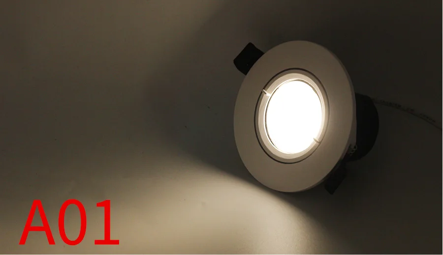 LEDIARY New MR16 GU10 Downlight Frame White Frosted Plastic Recessed Ceiling Downlight Fitting 75mm Cut Hole Anti-glare Design