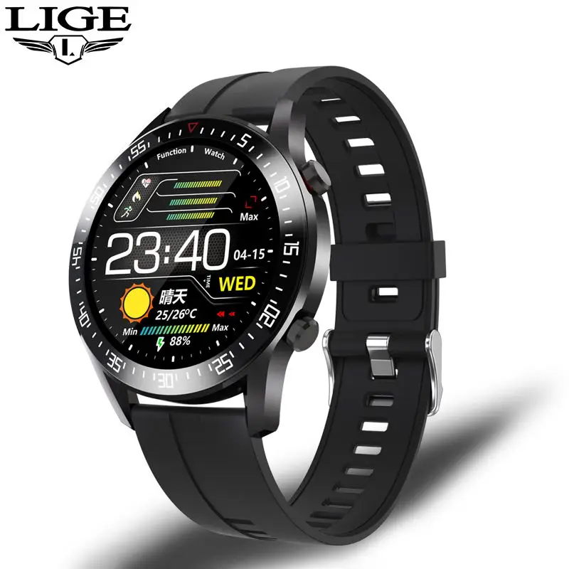 LIGE Smart Watch Full Touch Screen For Android iOS The Quick Store