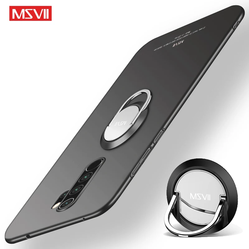 Чехол для Redmi Note 8T матовый чехол MSVII из поликарбоната Xiaomi 8 Pro Xiomi с кольцом