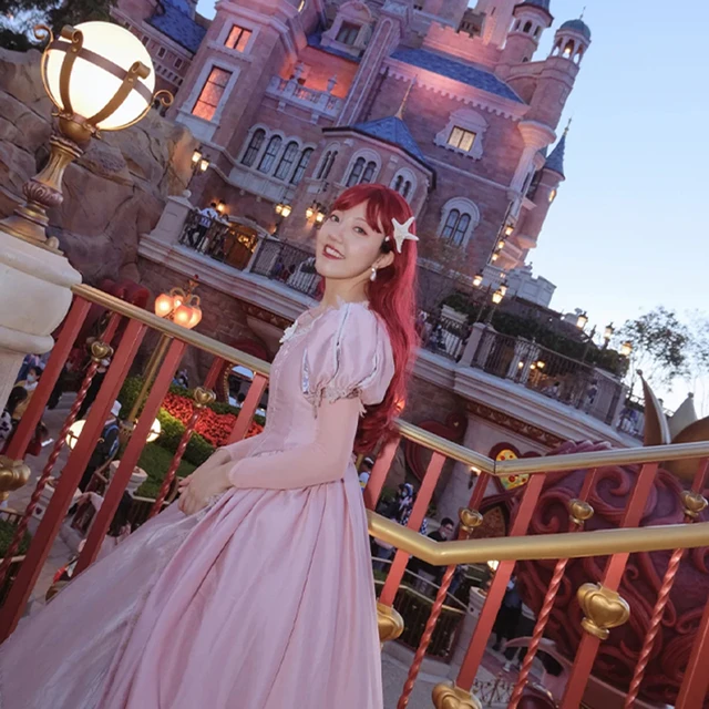Déguisement Ariel mariée La petite sirène Disneyland Paris Disney taille 6  ans robe blanc