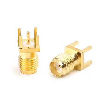 

10pcs SMA Female Jack Solder PCB Board Mount RF Connectors Straight Adapter