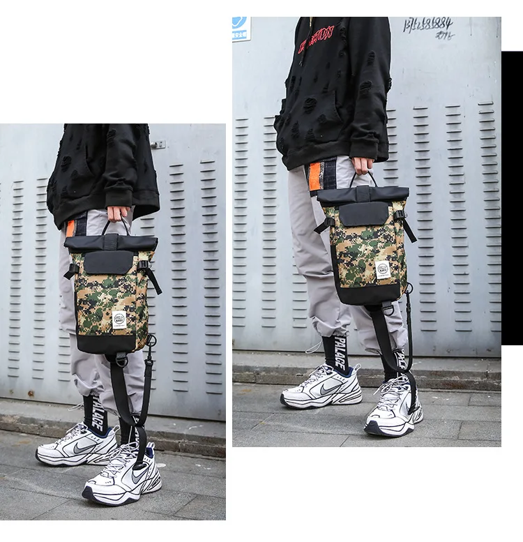 Мужская Мода Тренд плечо Оксфорд водонепроницаемые нагрудные сумки мужской кленовый лист печать мужская сумка-рюкзак маленькие нагрудные сумки