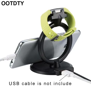 

2IN1 USB Stand Charging Cradle Dock Holder for fitbit charge 2 Desk Charge Station Mount for Mobile Phones