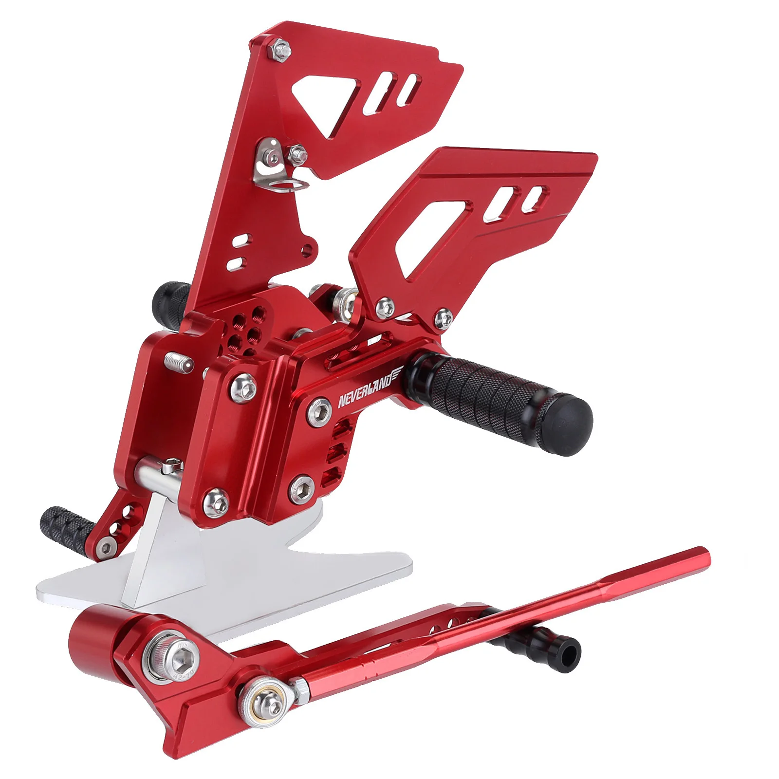 Левый и правый Rearset аксессуары для мотоциклов SUZUKI GSX-R600 GSX-R750 2006-2010 CNC Регулируемая подставка для ног задняя Подставка НАБОР