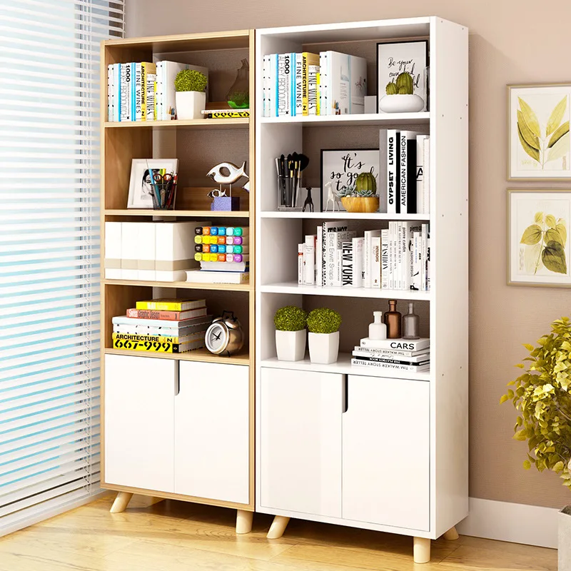 

Floor-to-Ceiling Bookshelf Simplicity Students Bookcase Minimalist Modern Bay Window Storage Shelf Bookcase Multi-functional Cab