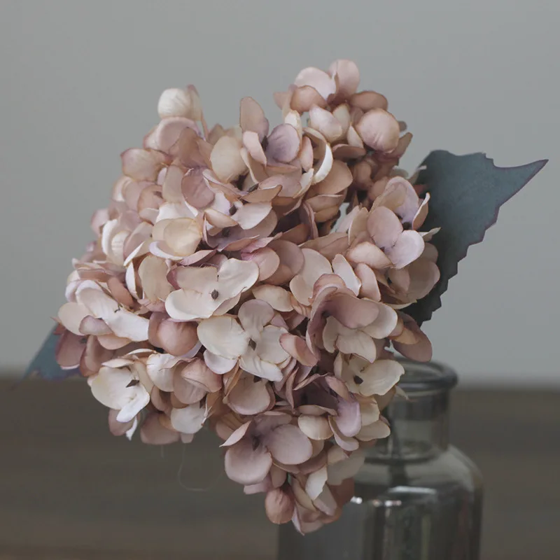 Elegant Retro Autumn Hydrangea Bouquet for Home and Event Decoration