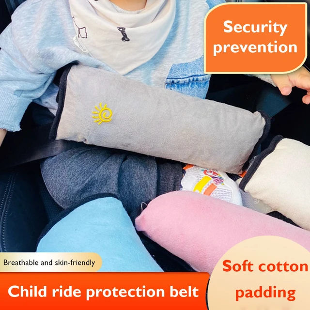 Enfants Ceinture de sécurité Oreiller Universel Voiture Ceinture de Siège  Coussin Oreiller Support Réglable Pour Cou Épaule Bleu