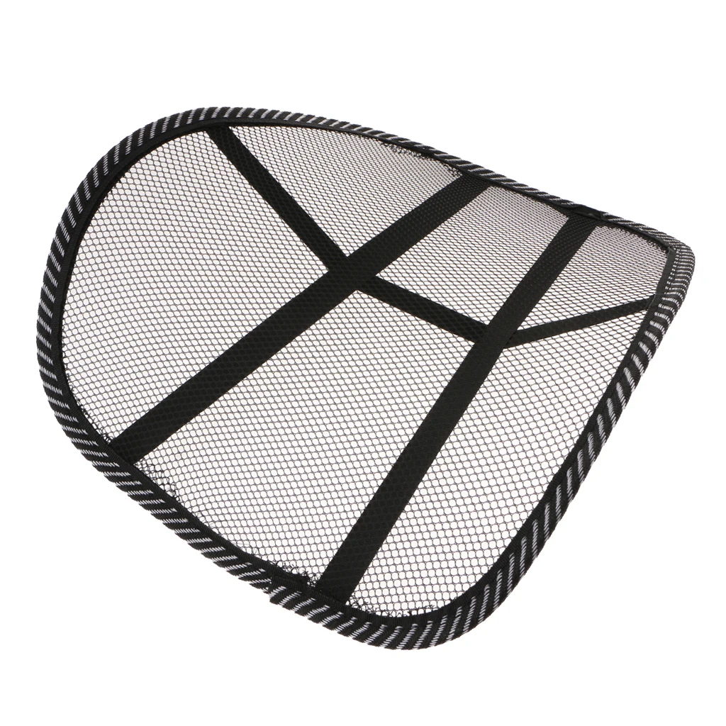 Car Auto Interior Chair Cool Vent Cushion Mesh Backrest Back Lumbar Support