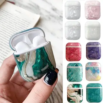 

Luxury Marble For Airpods Case Bluetooth Earphone Charging For Airpod Cute 2 Headphone pods Bag case Leopard Cover For air N4N1