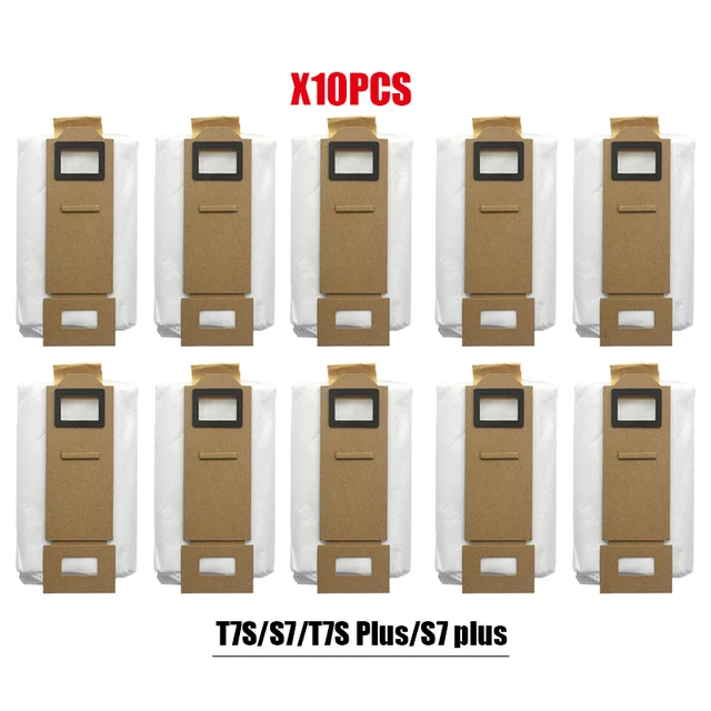 For Roborock S7 T7S Plus vacuum cleaner accessories dust bags mop cleaning cloth HEPA Filter replacement xiaomi G10 robot parts Dark Khaki