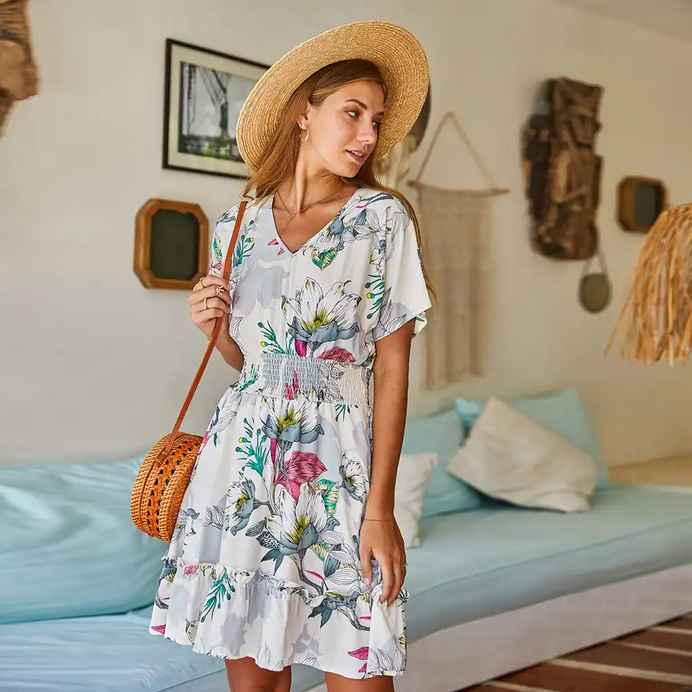 a line summer dresses with sleeves