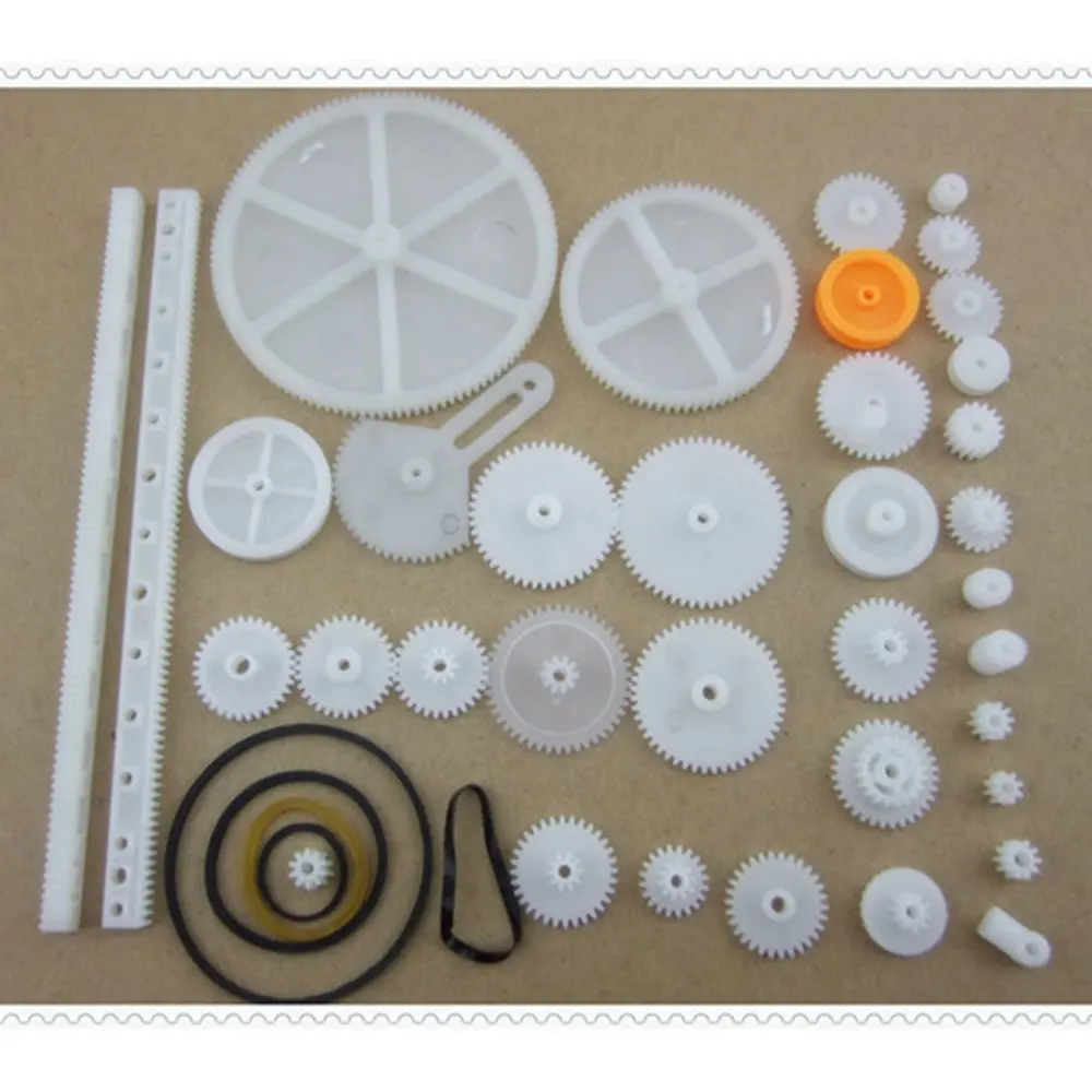 9F1F Plastic Plastic Gear Cog Wheel Create Children Gearbox Shaft School Toys 