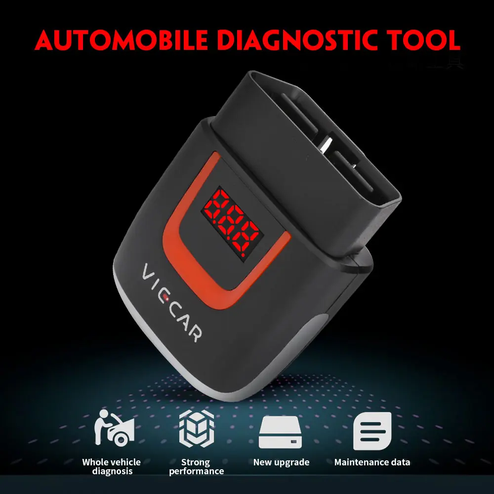 ELM327 V2.2 Bluetooth/Type-C VIECAR VP003 OBD2 сканер PIC18F25K80 Авто диагностический инструмент OBDII для